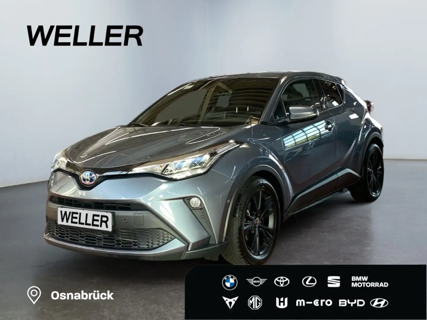 Toyota C-HR 2.0 Hybrid Team D *LED*ACC*CarPlay*CAM*SHZ* Gris - 1