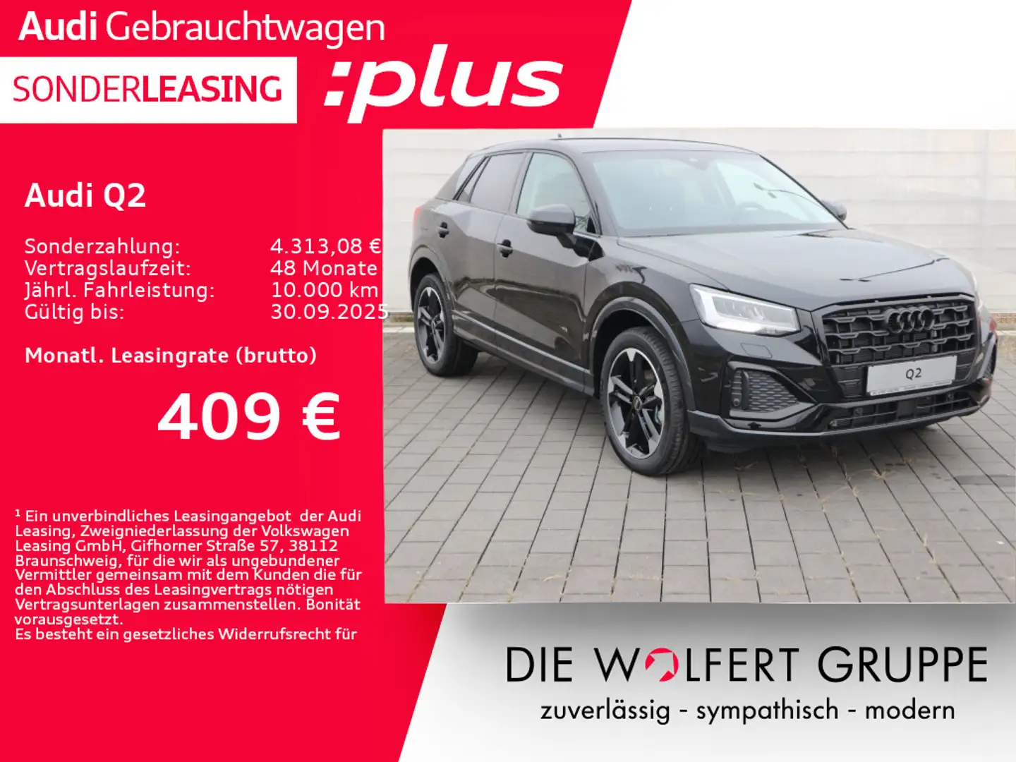 Audi Q2 advanced 35 TFSI S tronic*AHK*LED*NAVI*ACC* Schwarz - 1
