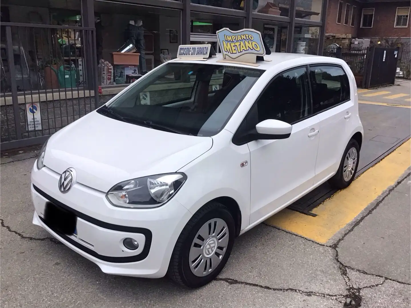 Volkswagen up! 1.0 ECO HIGH 68 CV 5 PORTE UNICO PROPRIETARIO Blanco - 2