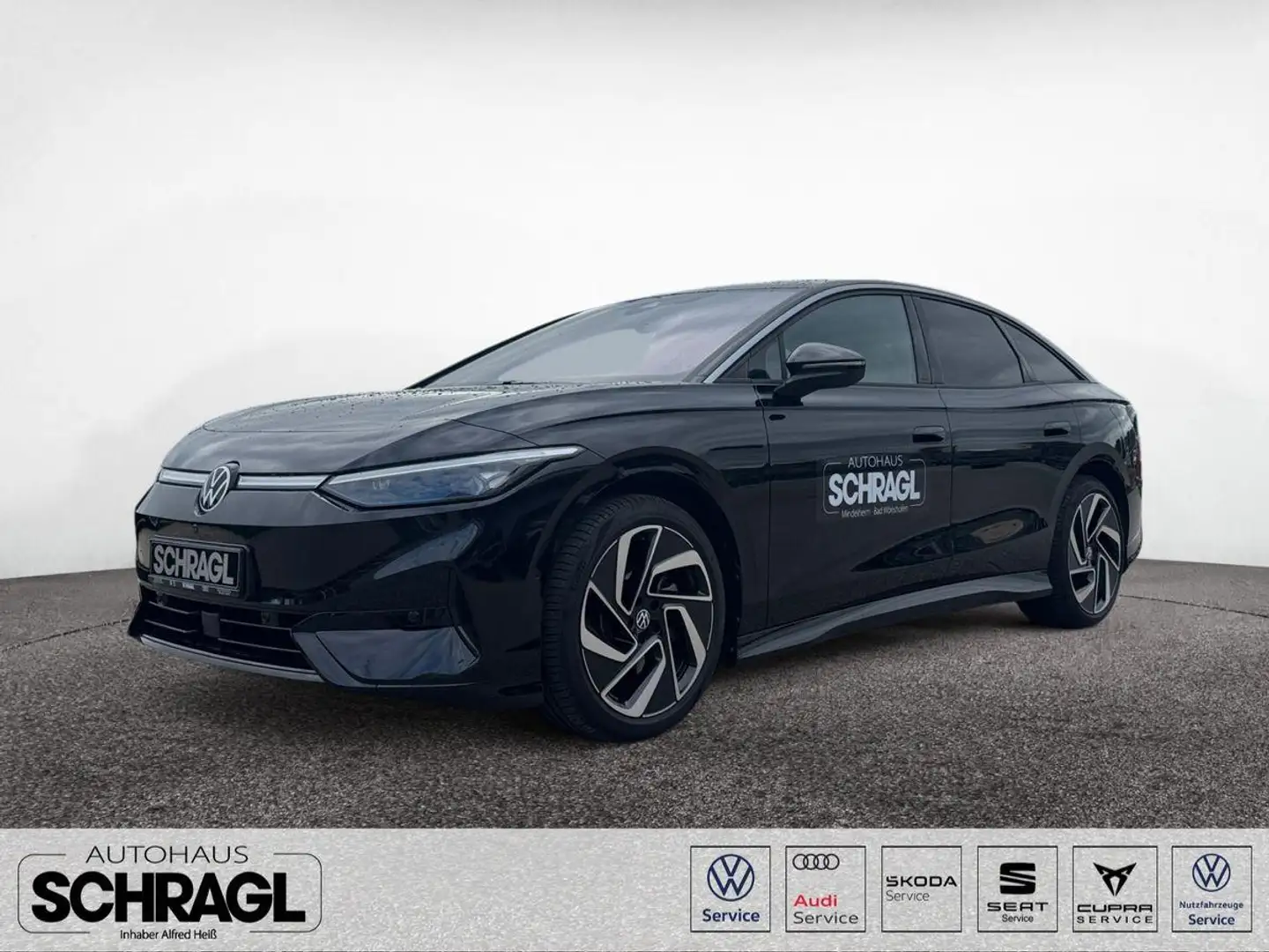 Volkswagen ID.7 210 kW Pro+AHK+NAV+ACC+KAMERA+MATRIX+HARMAN Nero - 1