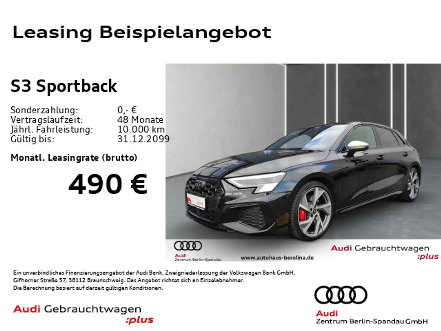 Audi S3 *PANO*MATRIX*B&O*Opt.-Schwarz+* Чорний - 1