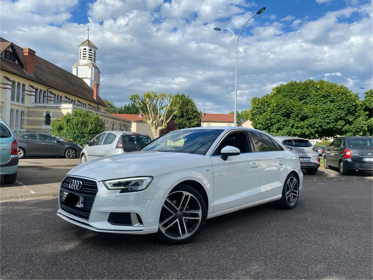 Audi A3 Berline 1.6 TDI 116 S tronic 7 Line Blanc - 1