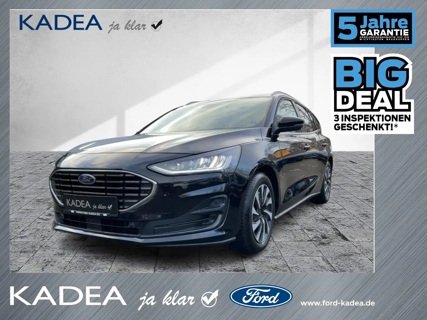 Ford Focus Turnier 1.5 EcoBlue Titanium Edition ACC Schwarz - 1