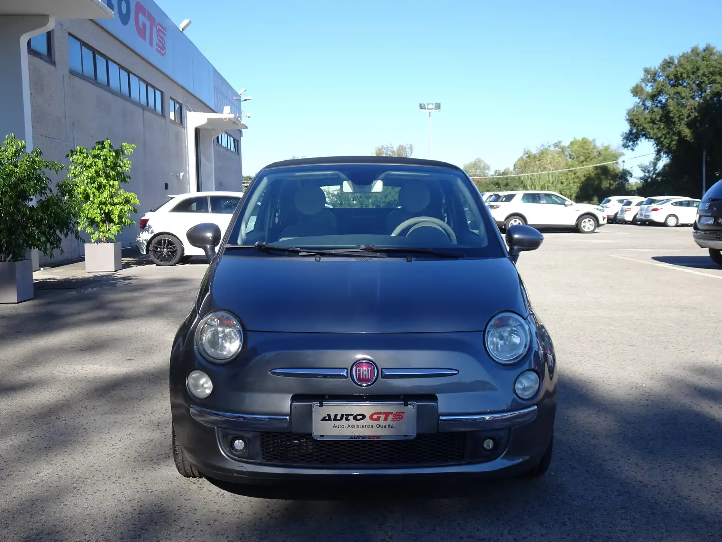 Fiat 500C 500C 0.9 t.air t. Lounge 85cv Pelle PDC Gris - 2