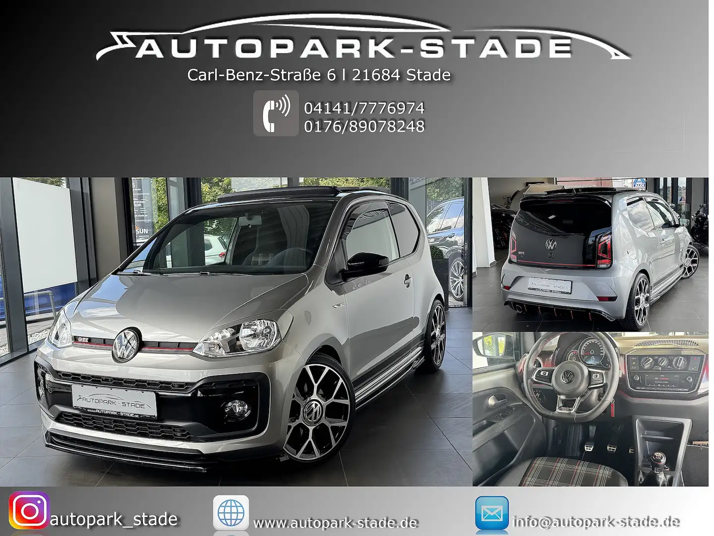 Volkswagen up! GTI Pano LED Tempomat Sitzhzg Assis Grau - 1