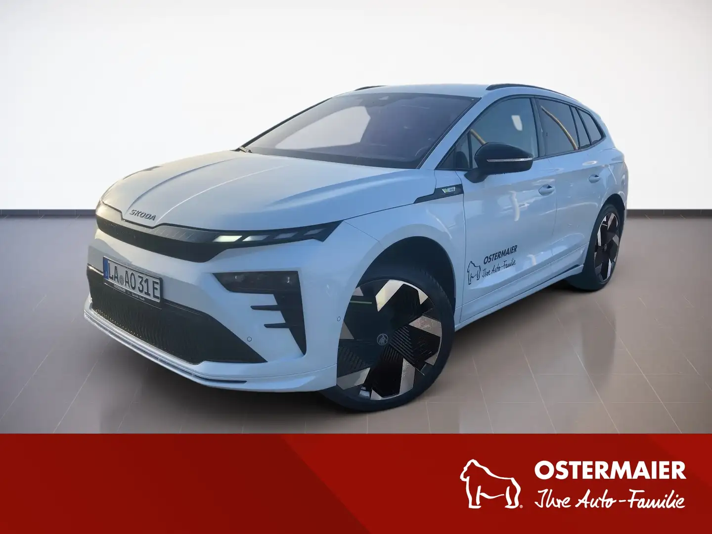 Skoda Enyaq RS Lounge MATRIX.DCC.HUD.Traveller.4xSHZ.AHk.KAM.M Weiß - 1