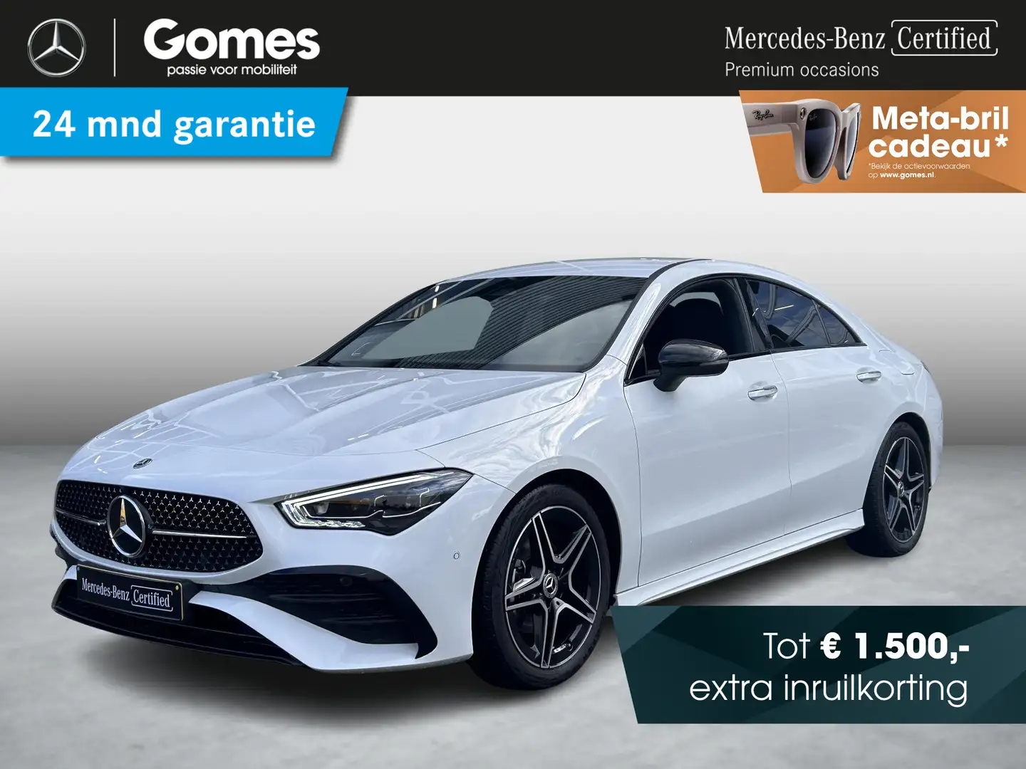 Mercedes-Benz CLA 180 AMG Line | Night Pakket | Burmester Surround Sound Blanco - 1