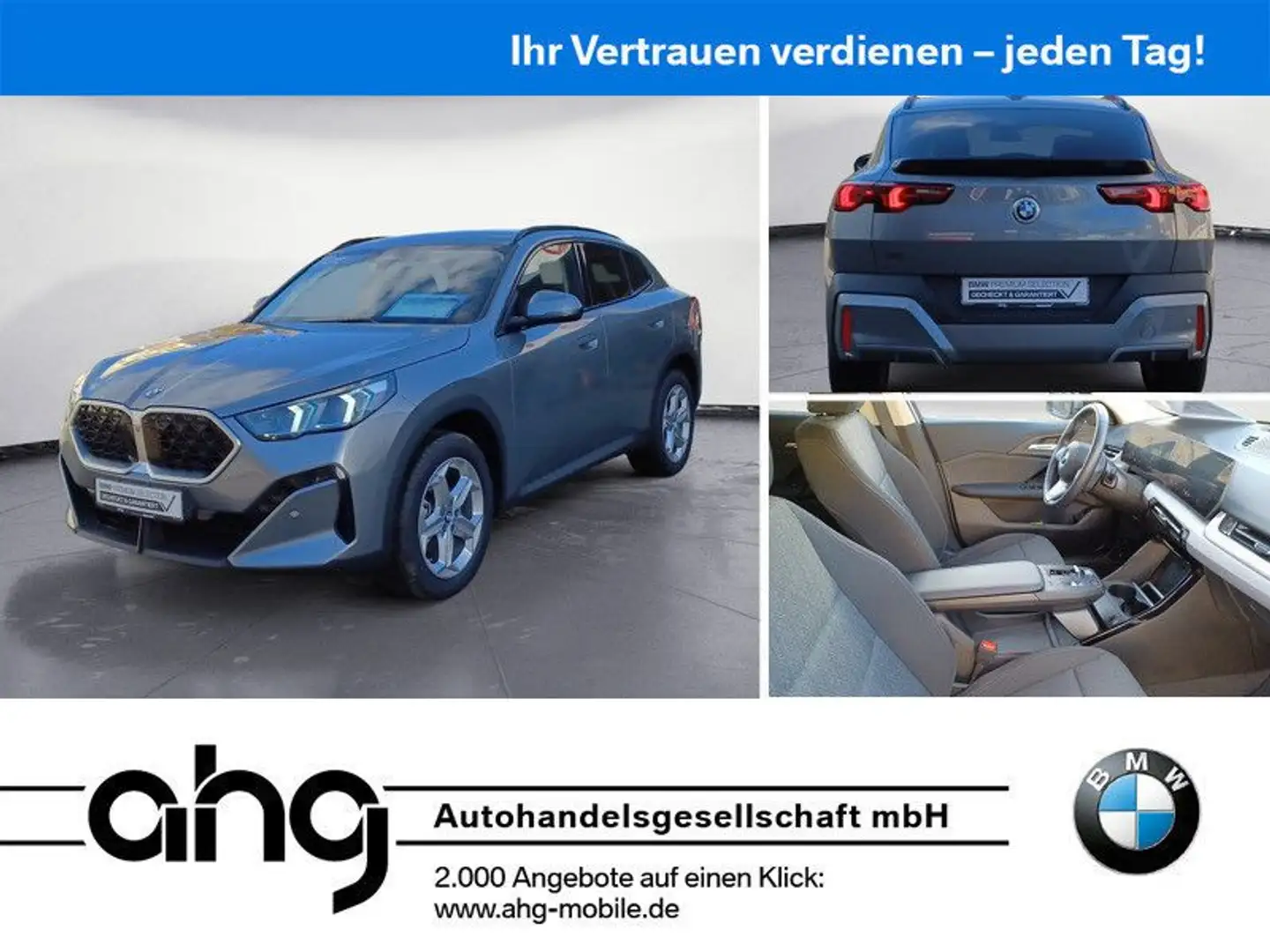 BMW X2 sDrive18d Steptronic Navi Rückfahrkamera AHK Grau - 1