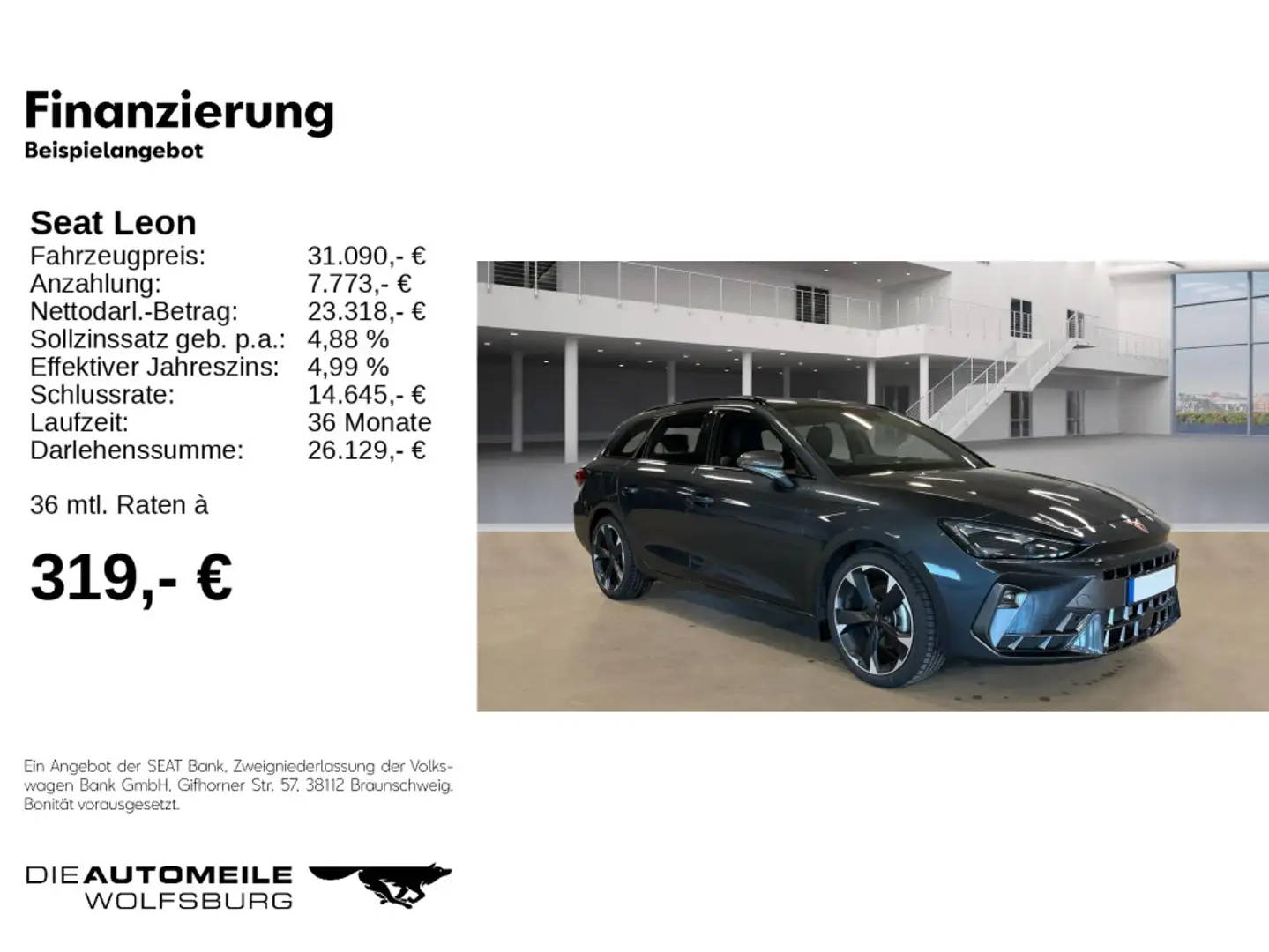 SEAT Leon ST 1.5 eTSI DSG FACELIFT/LED Grau - 2