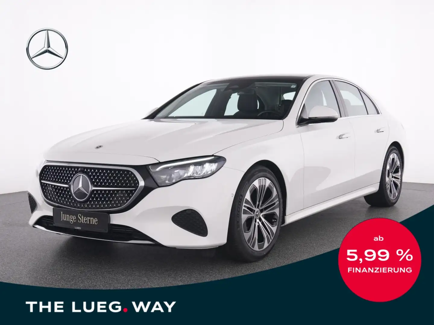 Mercedes-Benz E 220 d Avantgarde+19+Pano+KeyGo+LED+Tot+RFK+PTS Bianco - 1
