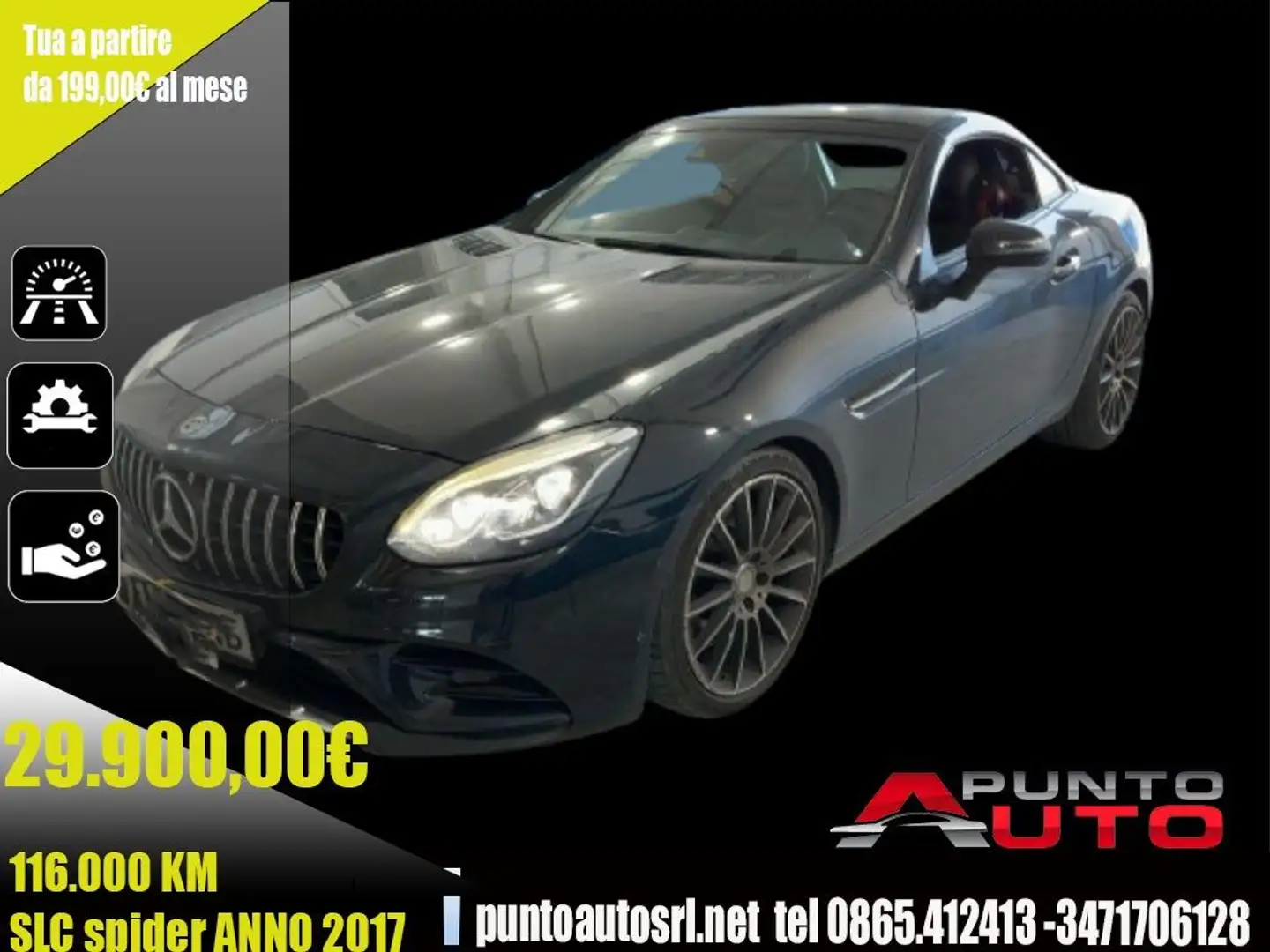 Mercedes-Benz SLC 300 AMG line Negro - 1
