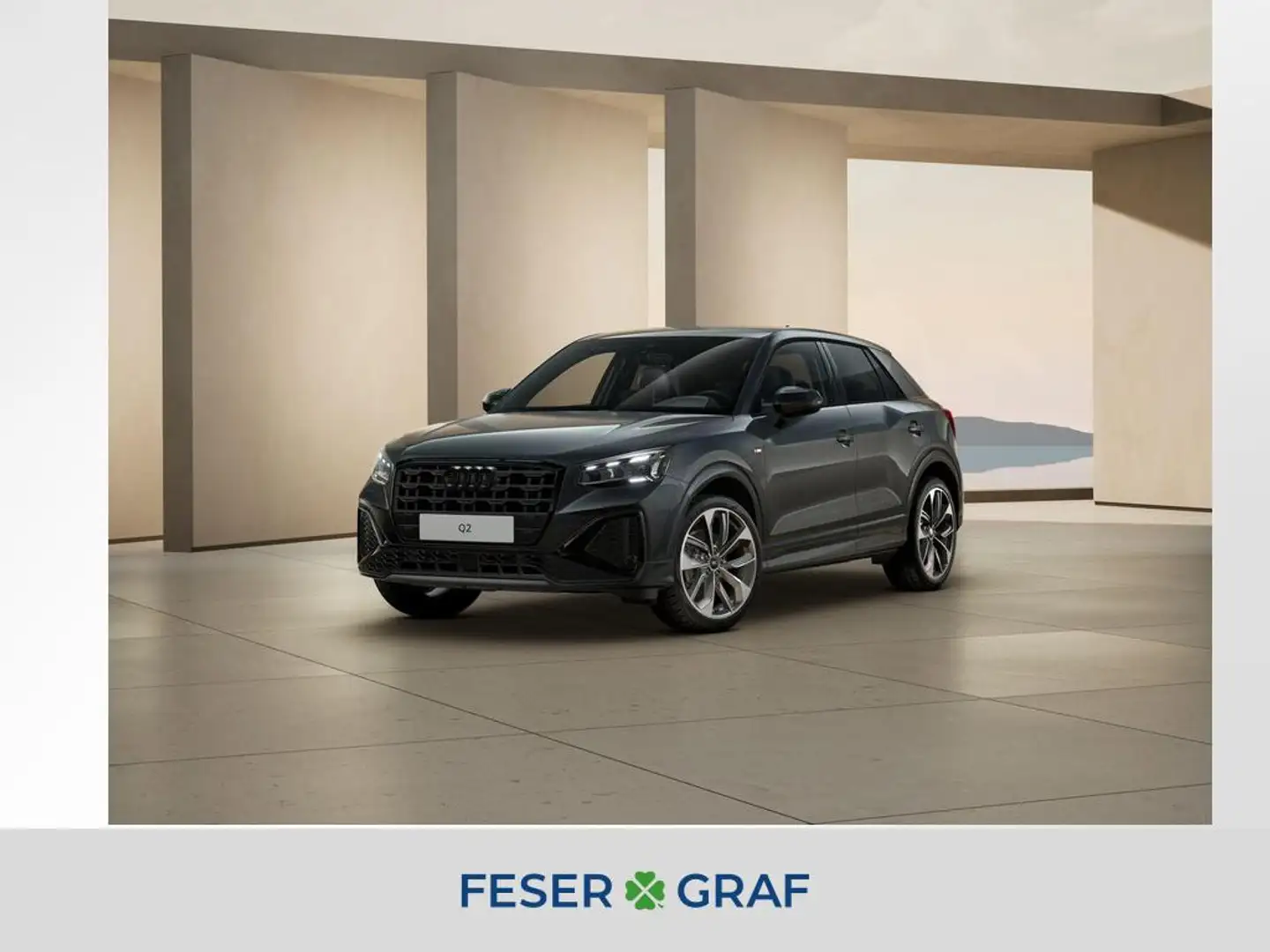 Audi Q2 S line 35 TFSI S tronic-Navi-Phonebox-GRA-AHK Grijs - 1