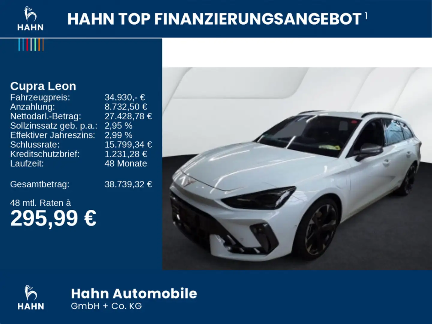 CUPRA Leon Sportstourer 1.5e-HYBRID DSG Navi AHK ACC L Weiß - 2