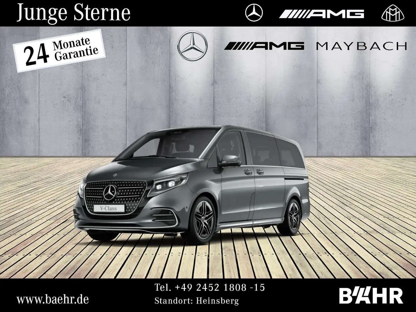 Mercedes-Benz V 300 V 300 d Lang AMG/MBUX-Navi/LED/Distronic/LMR-19" Grau - 1