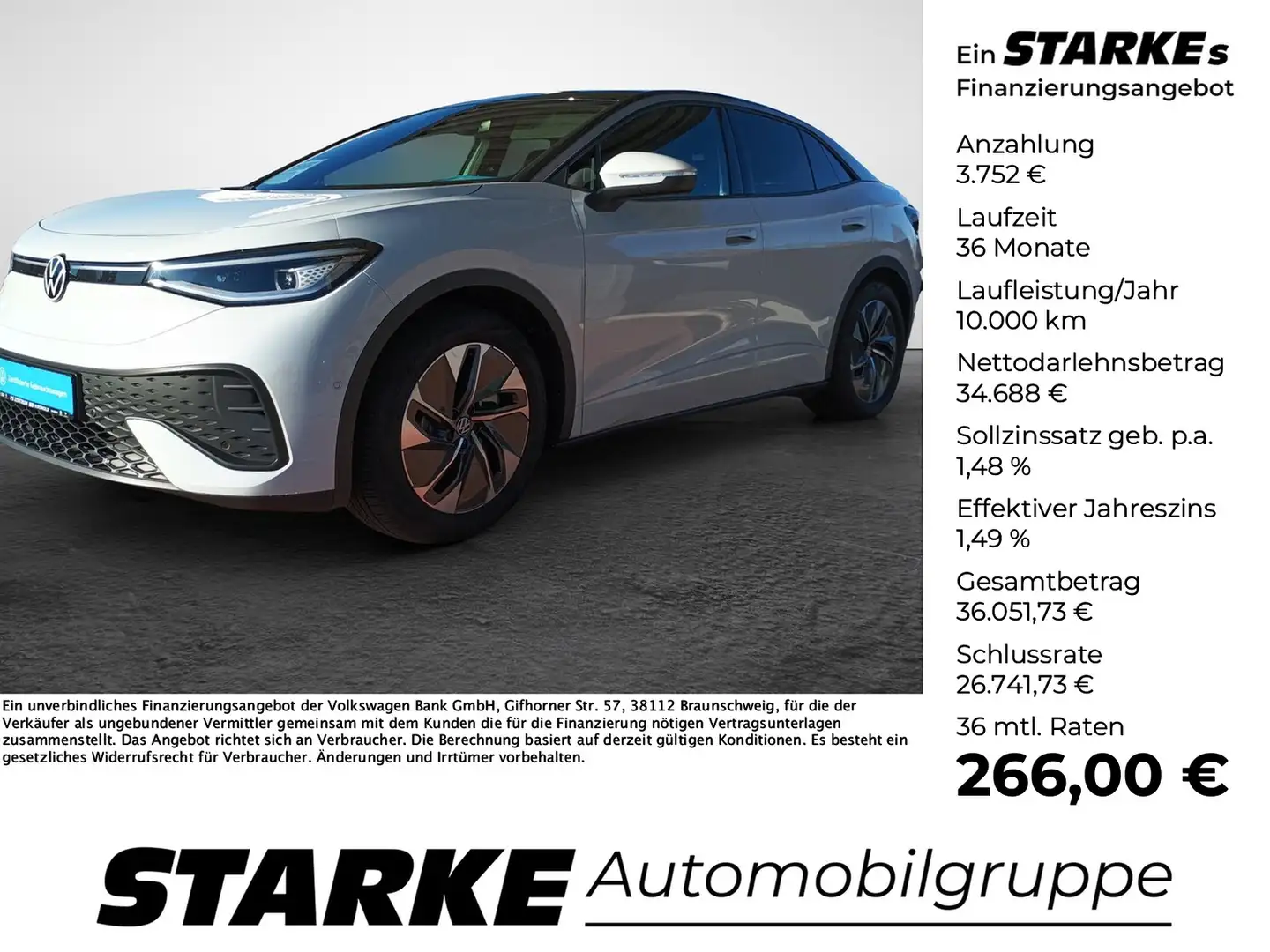 Volkswagen ID.5 Pro mit Infotainment-Paket Weiß - 1