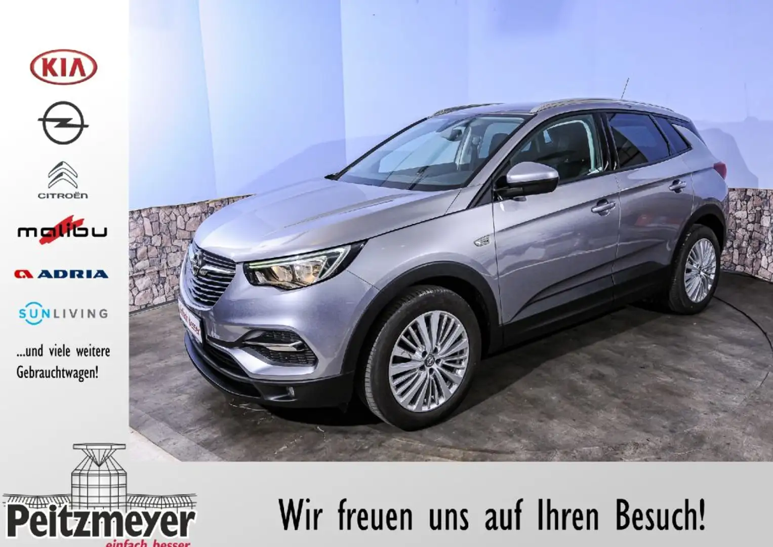 Opel Grandland X 1.2 Start/Stop Edition Grau - 1