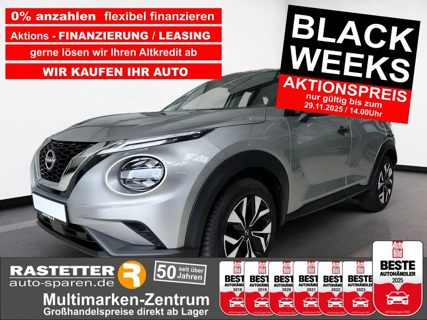 Nissan Juke acenta Navi+Komfort+Kamera+Sitzhzg+Klimaaut+LED+Te Gris - 1