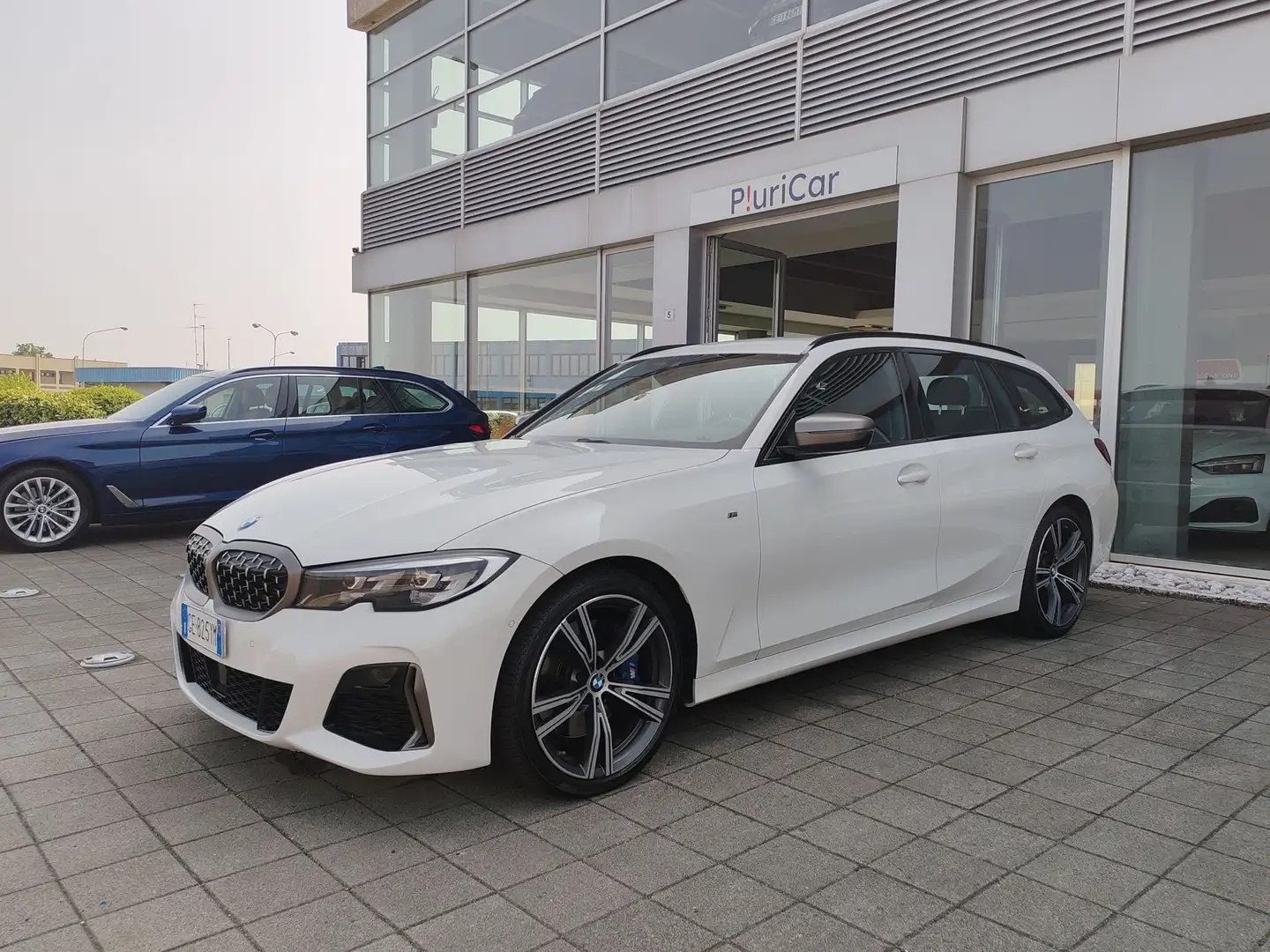BMW 340 d Msport xDrive Touring 340cv FariLED Cerchi 19 Bílá - 1