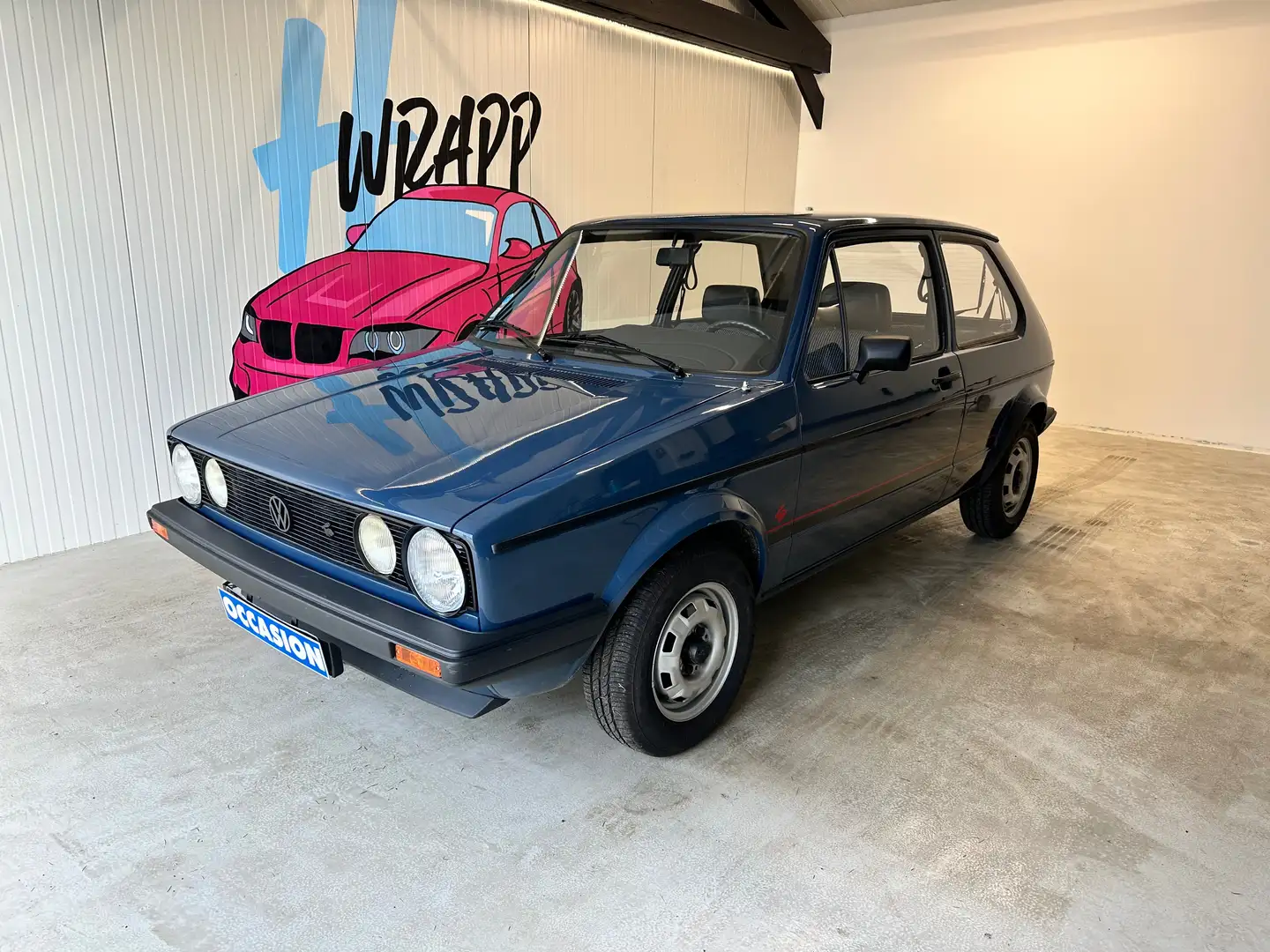 Volkswagen Golf 1.0 Rabbit Azul - 1