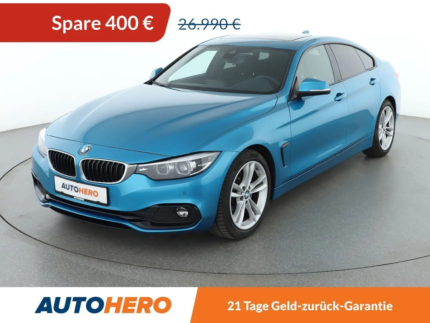 BMW 430 430d Gran Coupé Sport Line Aut.*NAVI*LED*HUD* Blau - 1