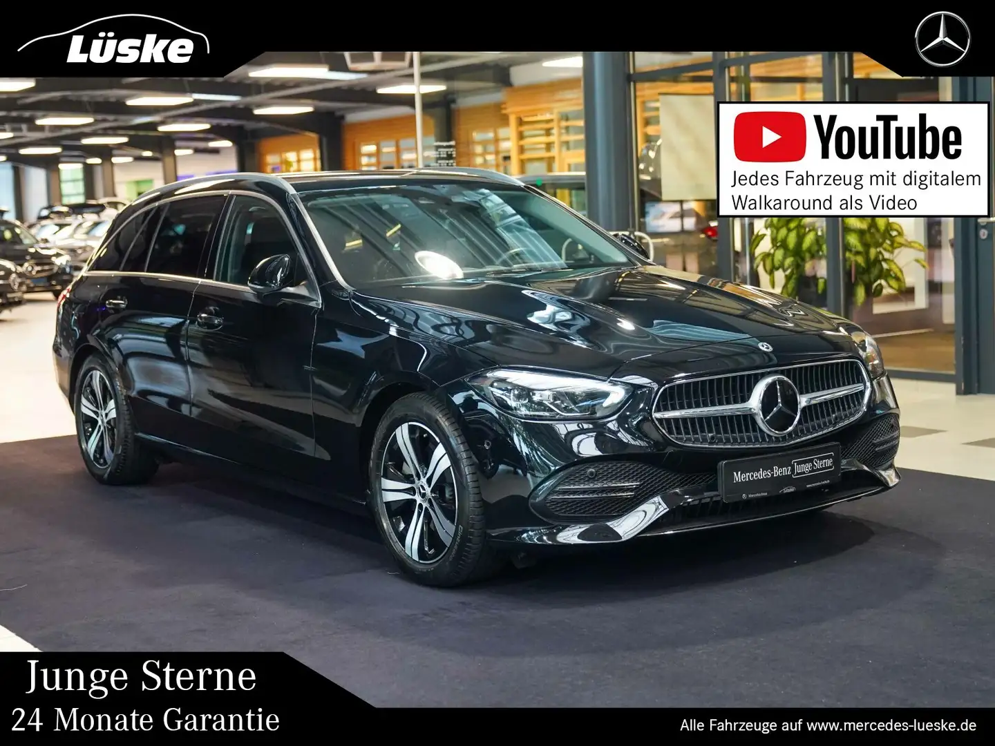 Mercedes-Benz C 220 C 220 d T AVANTGARDE Akustikglas AHK Fahrassist Schwarz - 1