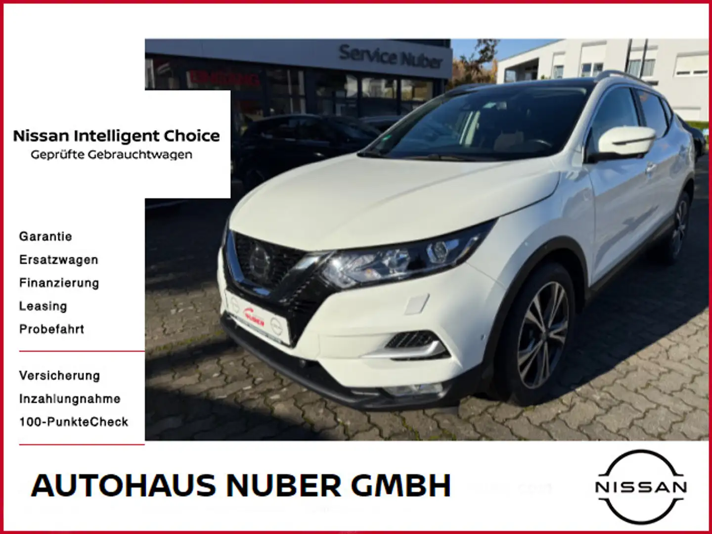 Nissan Qashqai 1,3DIG-T N-Connecta Automatik Weiß - 1