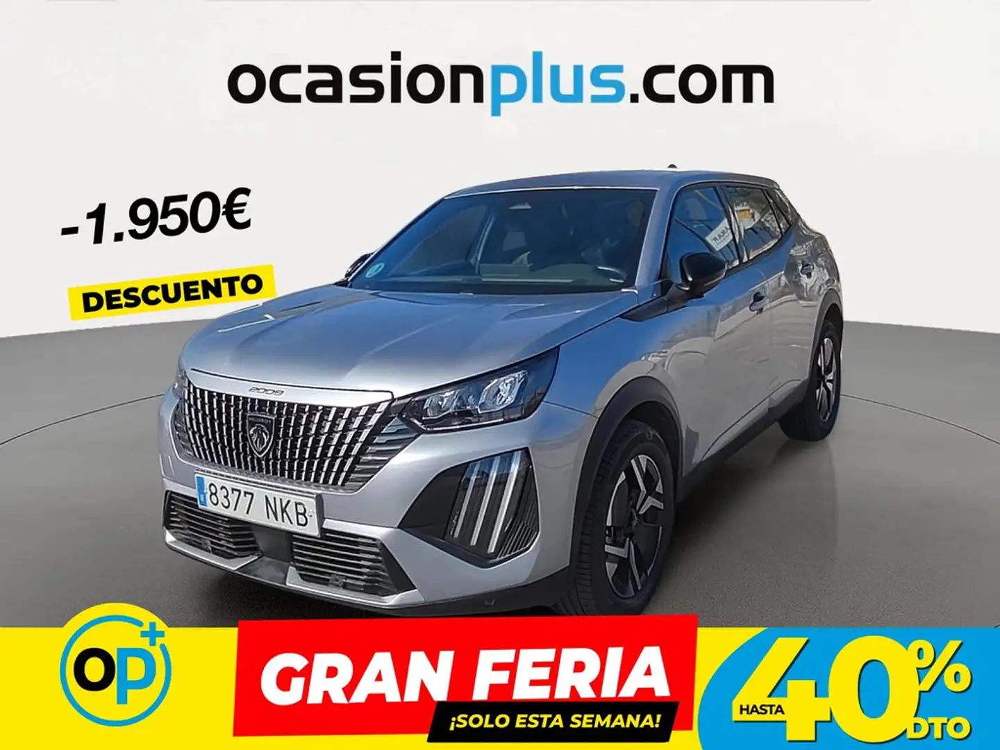 Peugeot 2008 Hybrid Allure eDCS6 145 Gris - 1