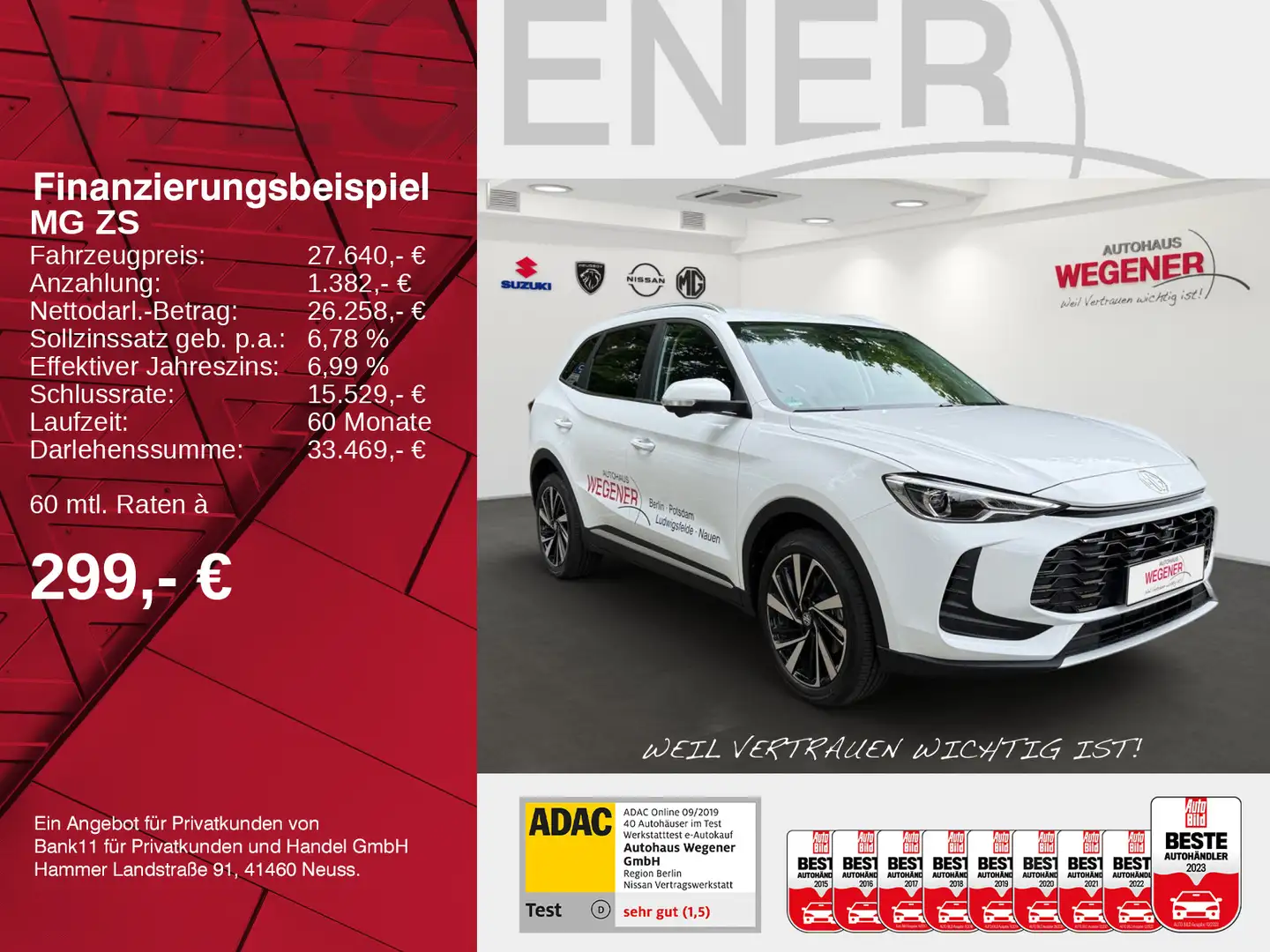 MG ZS Hybrid+ Luxury MY24 Weiß - 2