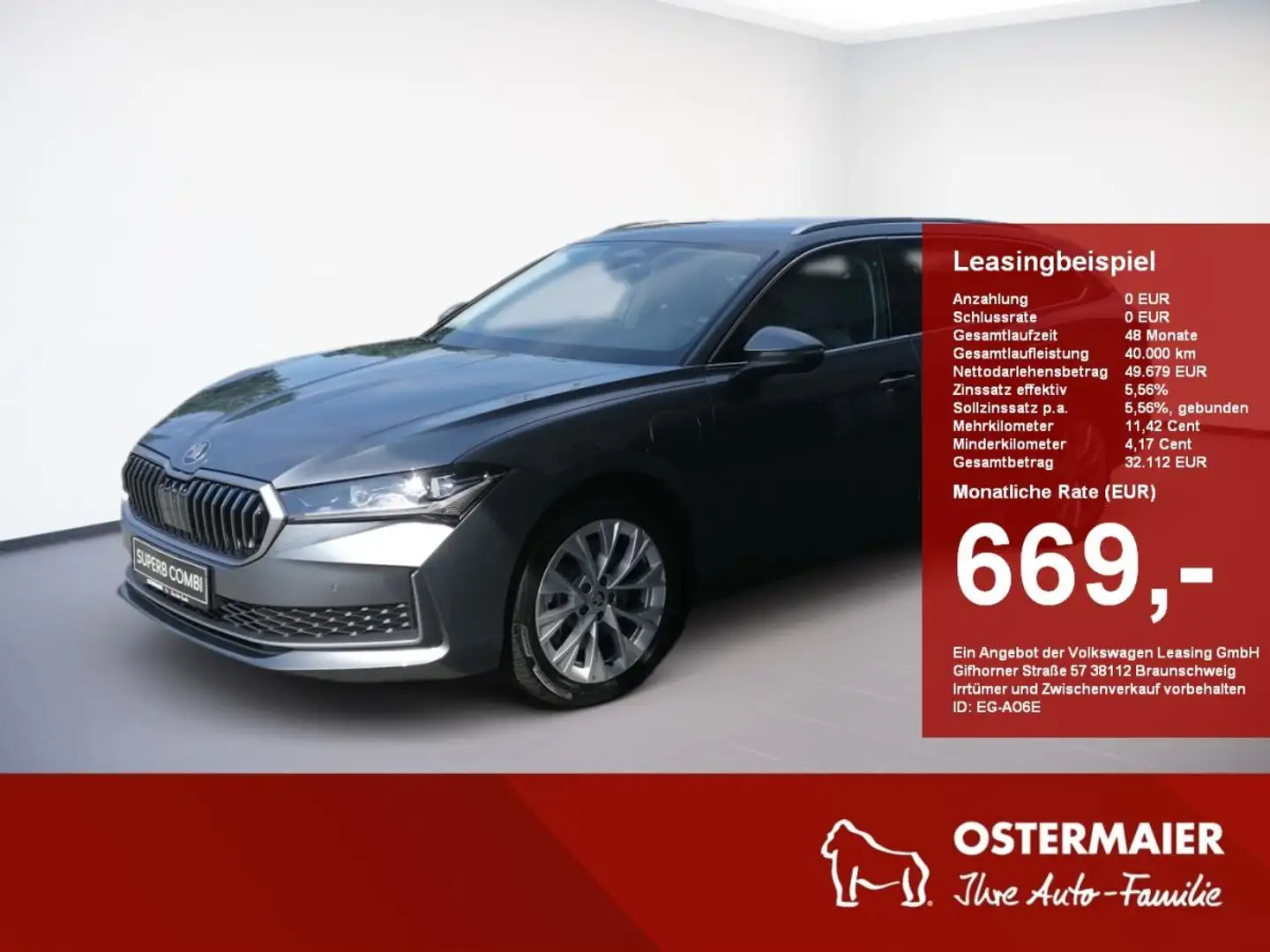 Skoda Superb Combi SELECTION 1.5TSI iV PLUG-IN.AHK.LICHT+SICHT Grau - 1