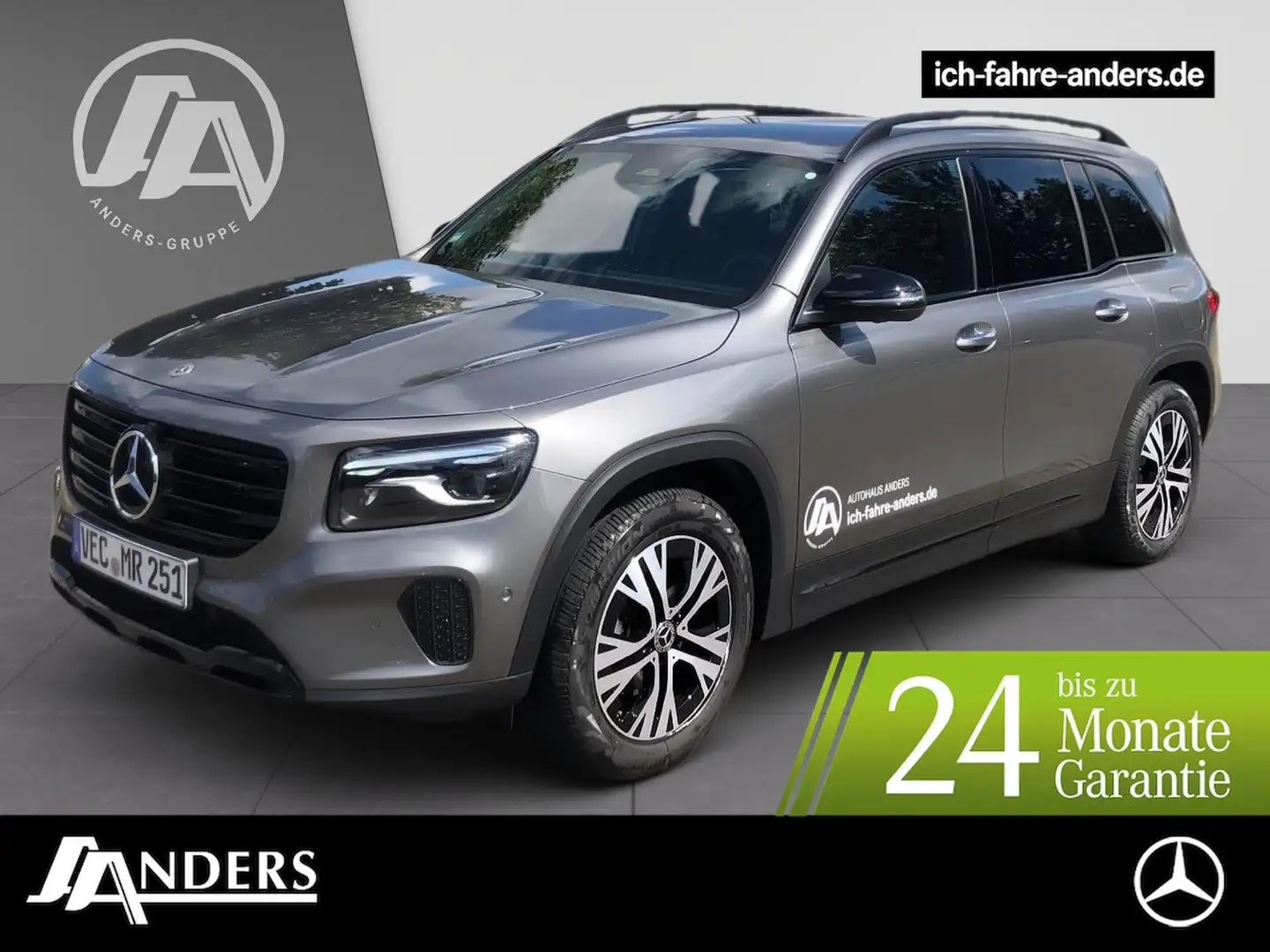 Mercedes-Benz GLB 200 +Progressive+AHK+SHZ+Night+SpurW+W-Paket Gris - 1