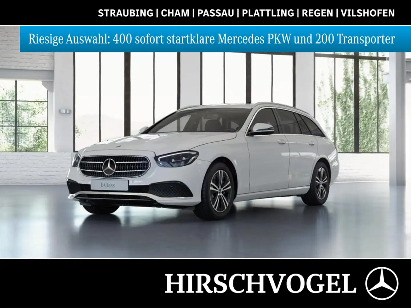 Mercedes-Benz E 220 d 4M AVANTGARDE+AHK+MBUX+Navi-Plus+LED+Kam Weiß - 1