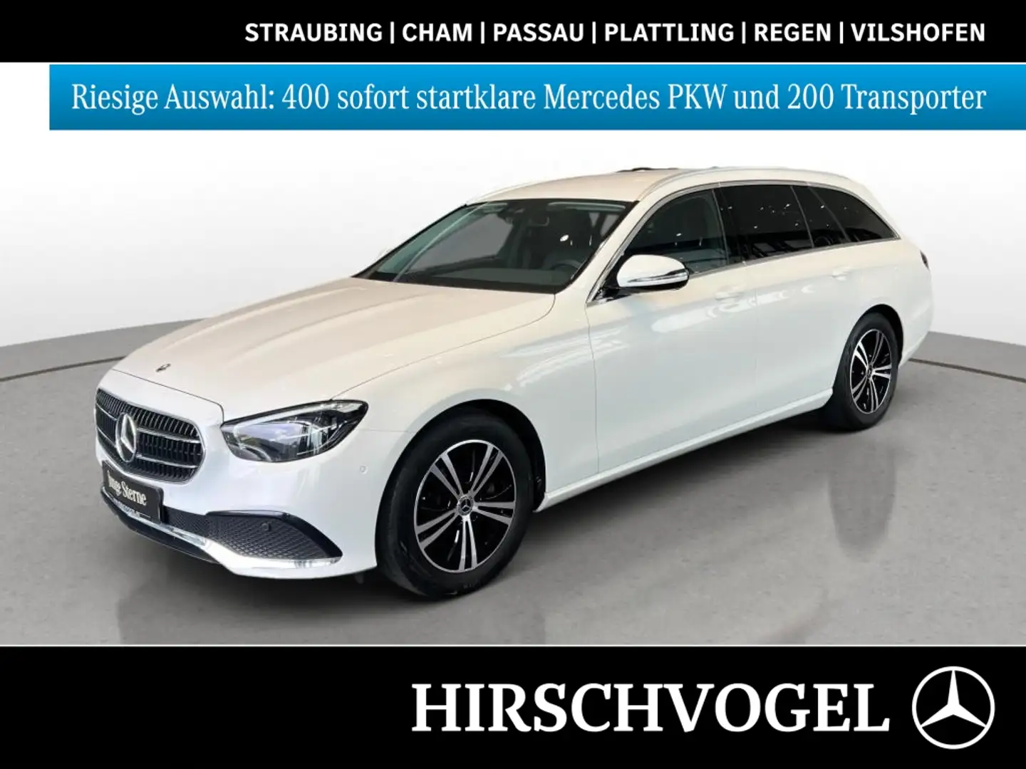 Mercedes-Benz E 220 d 4M AVANTGARDE+AHK+MBUX+Navi-Plus+LED+Kam Weiß - 1