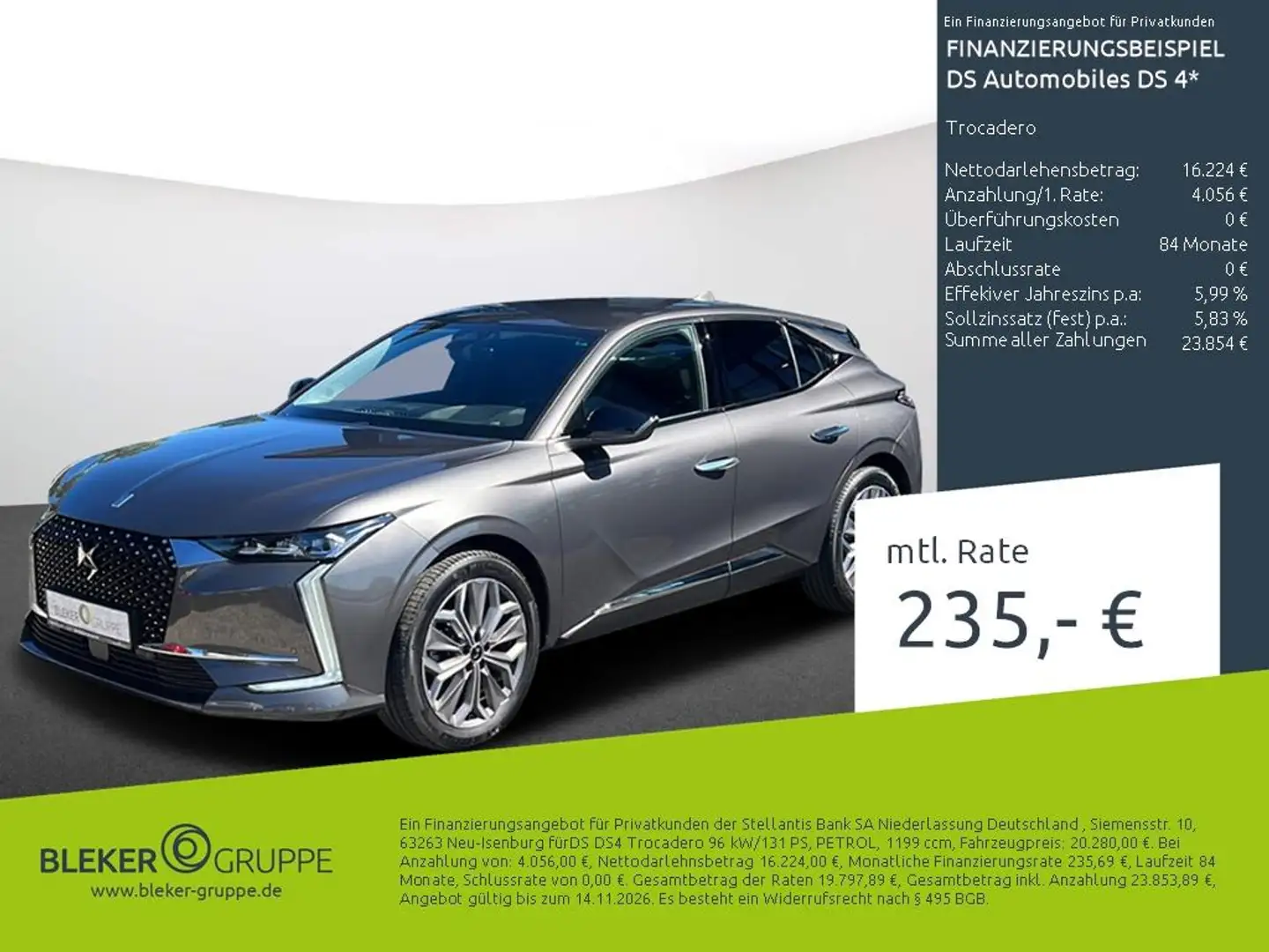 DS Automobiles DS 4 Trocadero Grau - 1