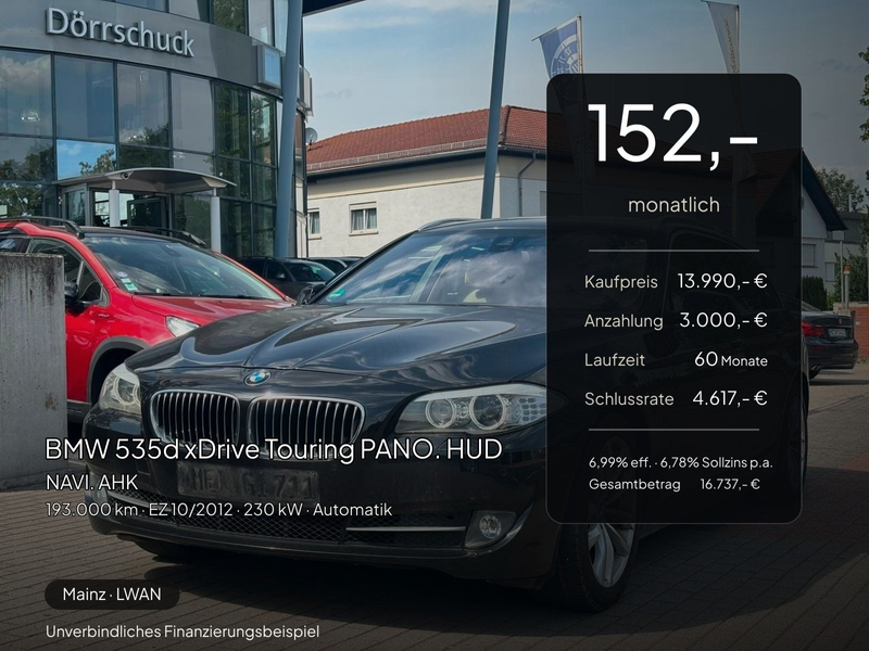 BMW 535 d xDrive Touring PANO. HUD. NAVI. AHK — photo 2