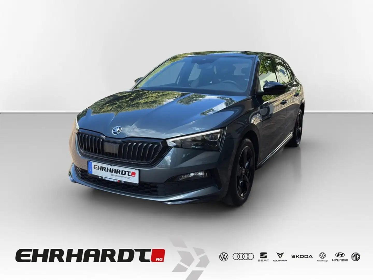 Skoda Scala 1.0 TSI Monte Carlo PANO*LED*APP-CONNECT*SHZ*PD... Grijs - 1