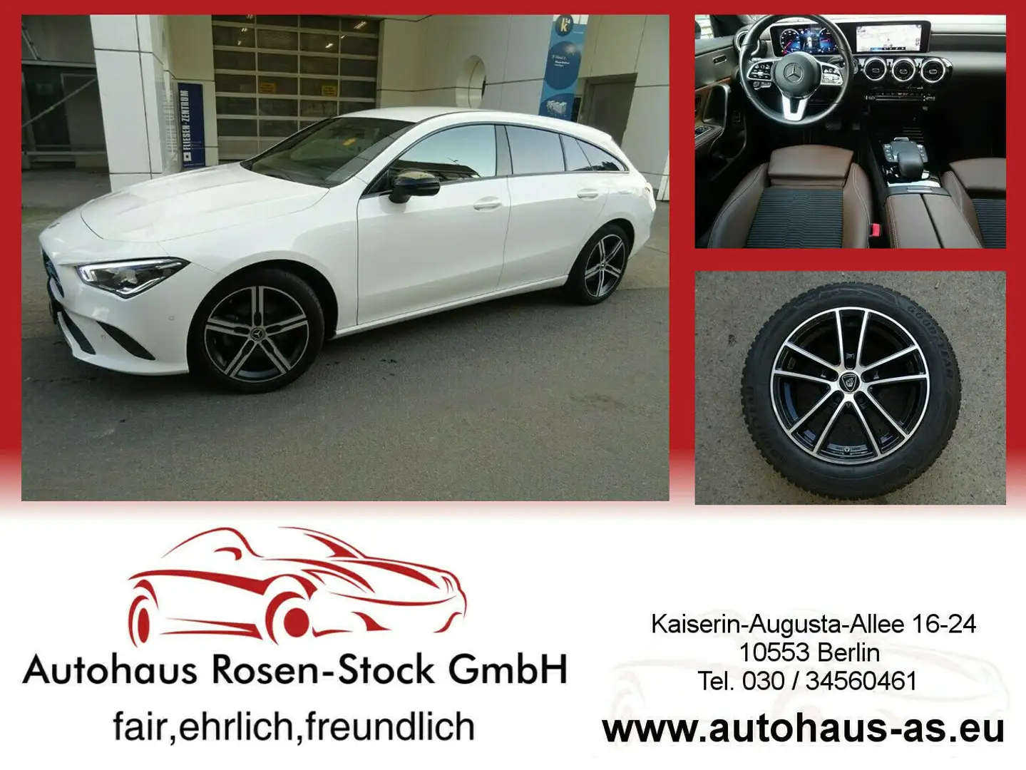 Mercedes-Benz CLA 200 d Shooting Brake Progressive 8G-Tronic,ACC,LED,Sta Biały - 1