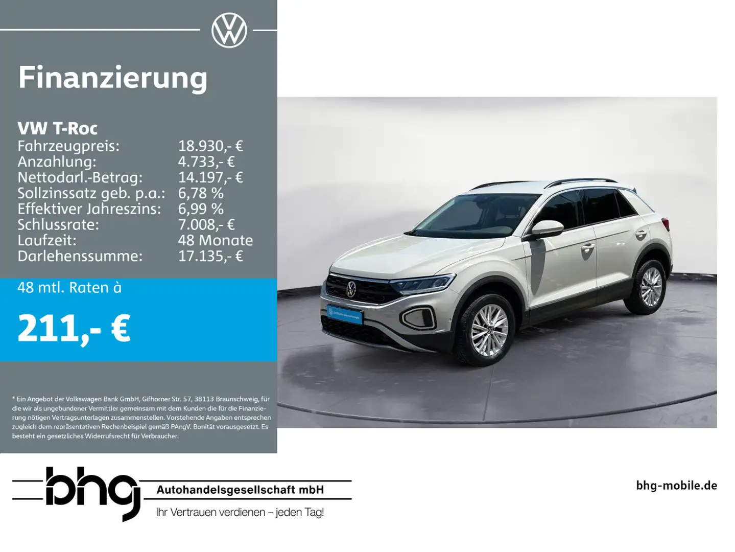 Volkswagen T-Roc Life 1.0 l TSI OPF Grigio - 1