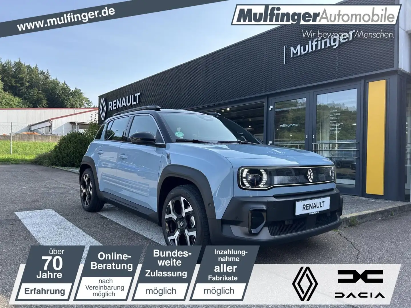 Renault R 4 E-Tech elektrisch Techno 150 Comfort Range ACC Blu/Azzurro - 1