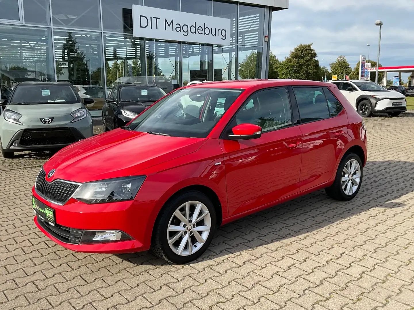 Skoda Fabia 1.0 TSI Clever ACC+SHZ+KlimaA+LM Rojo - 2