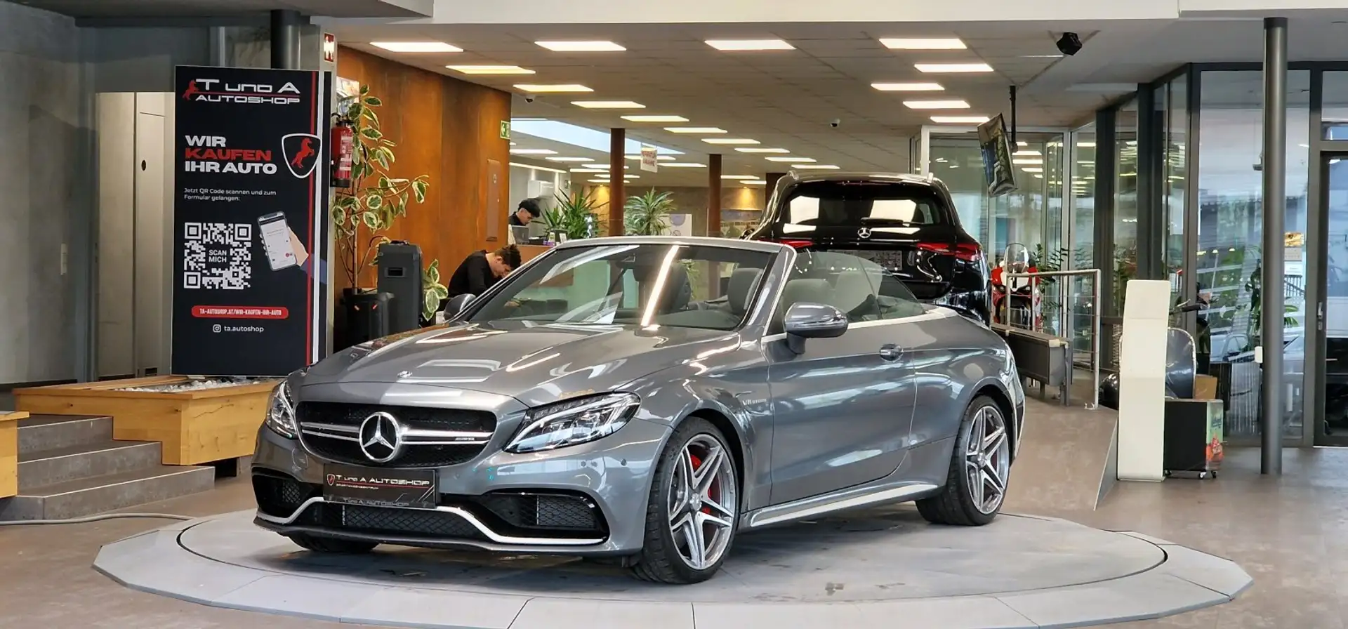 Mercedes-Benz Sonstige C 63 S AMG 1-Hand Cabriolet Aut. *Burmeister*Sitzb Grau - 1