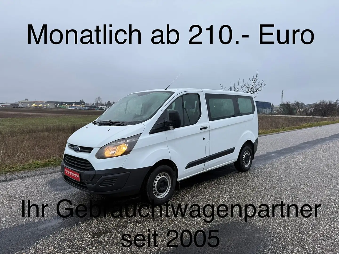Ford Transit Custom L1H1 300K Variobus 2,2 TDCi Basis Blanc - 1