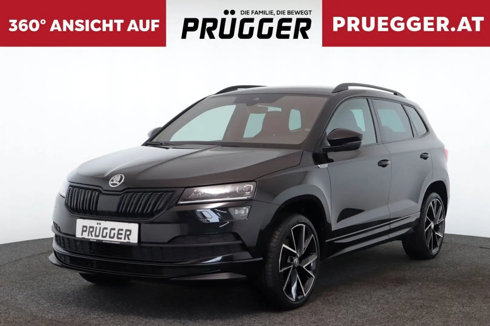 Skoda Karoq 2,0 TDI SPORTLINE NAVI LED 19 ZOLL SPORTSITZE Schwarz - 1