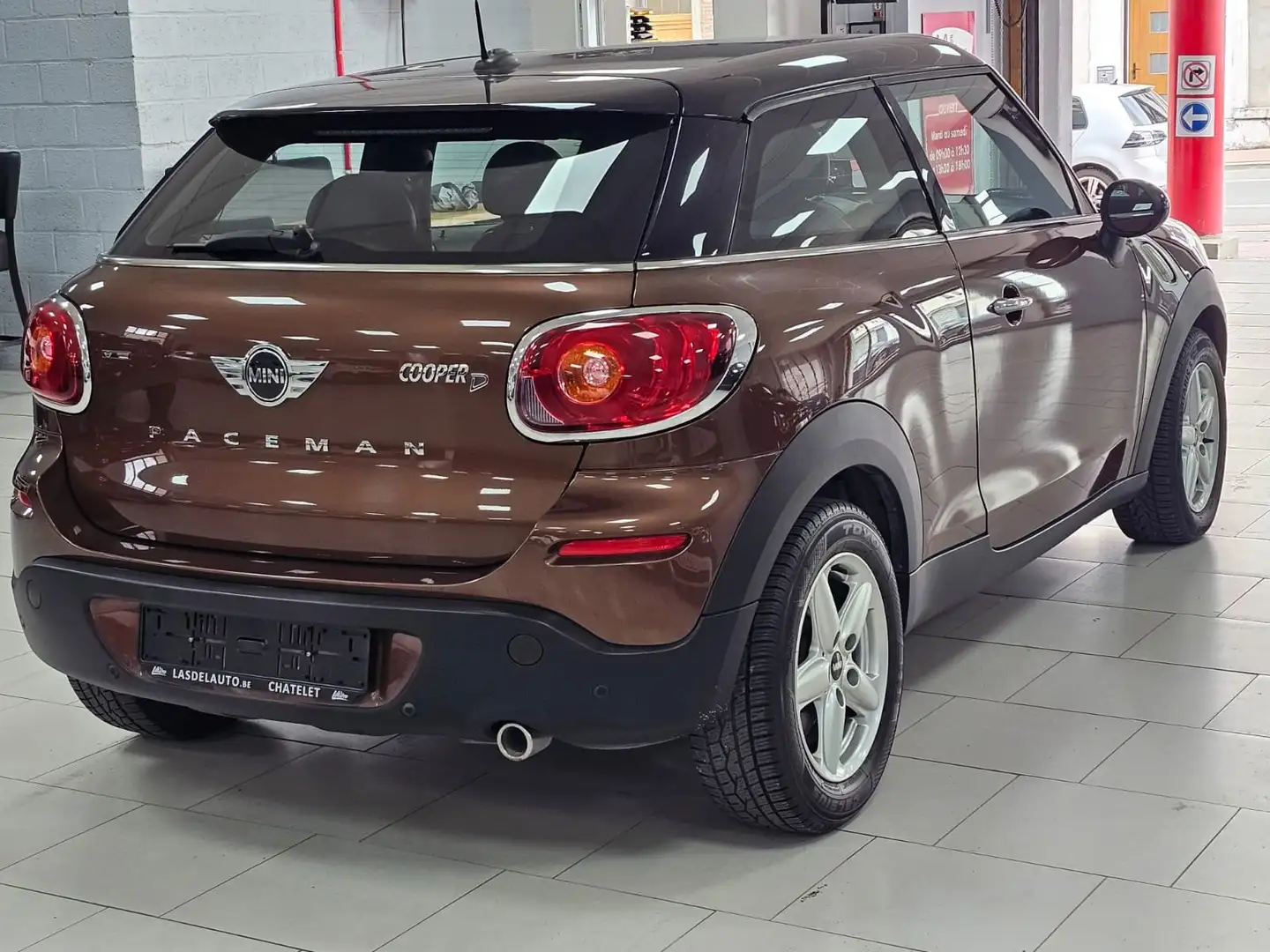 MINI Cooper D Paceman 1.6D Cuir Sensors Clim Cruise Blue Gps Start-Stop Braun - 2