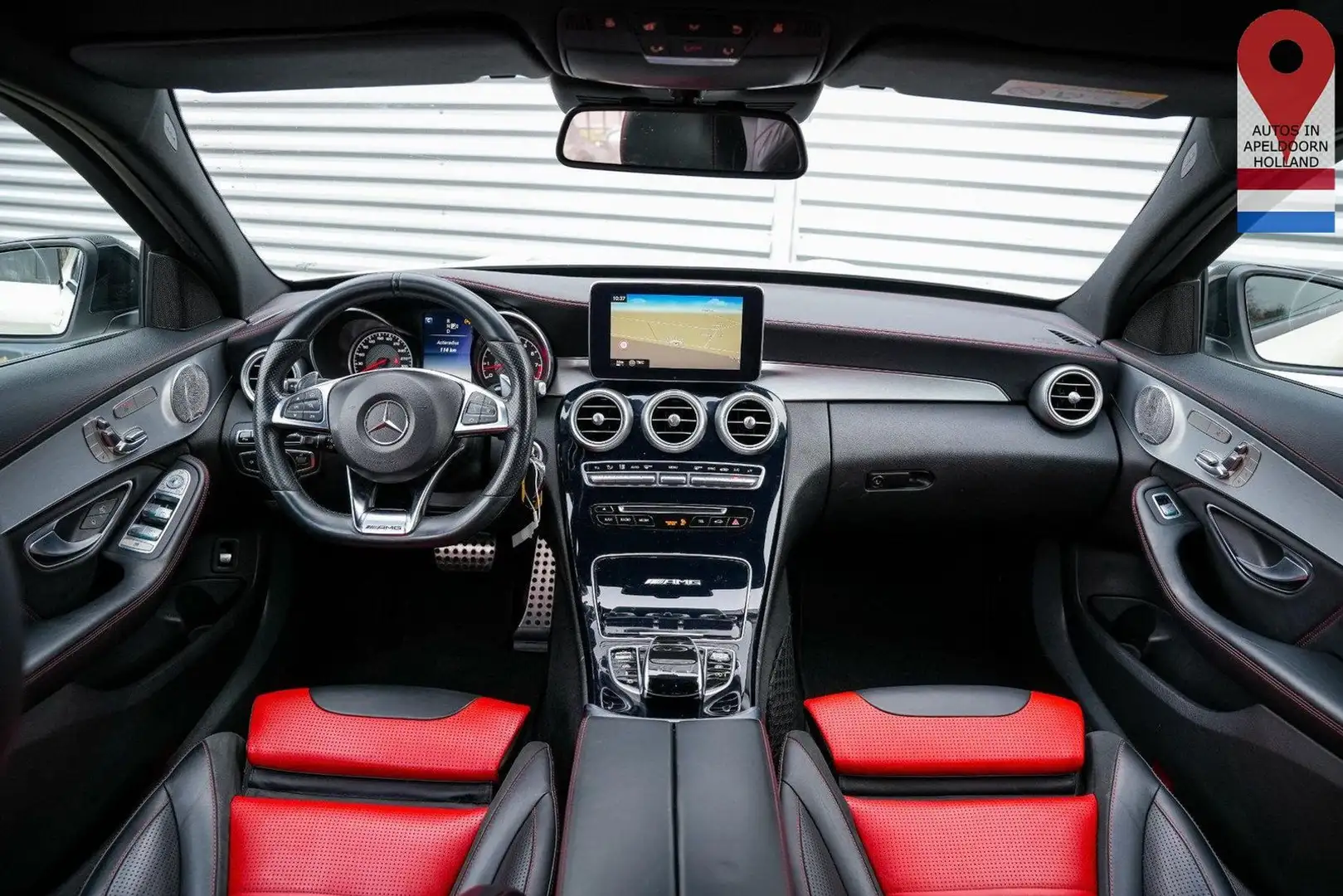 Mercedes-Benz C 63 AMG Burmester kamera Parksensoren Voorstoel Weiß - 2