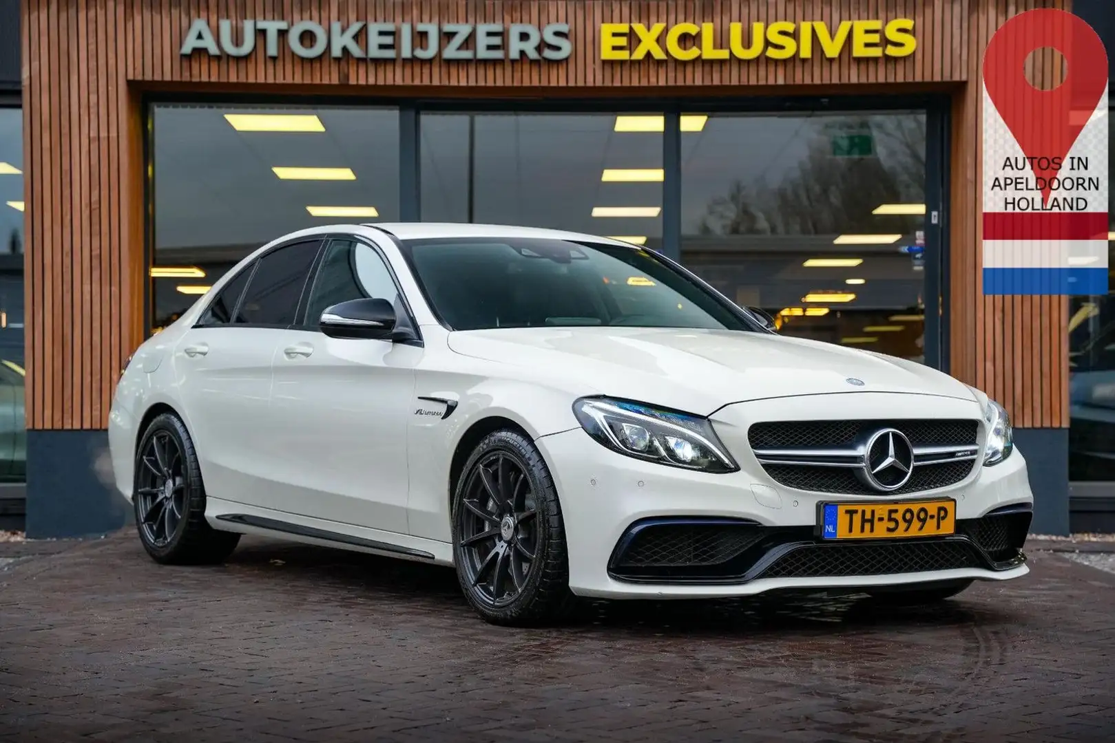 Mercedes-Benz C 63 AMG Burmester kamera Parksensoren Voorstoel Blanc - 1