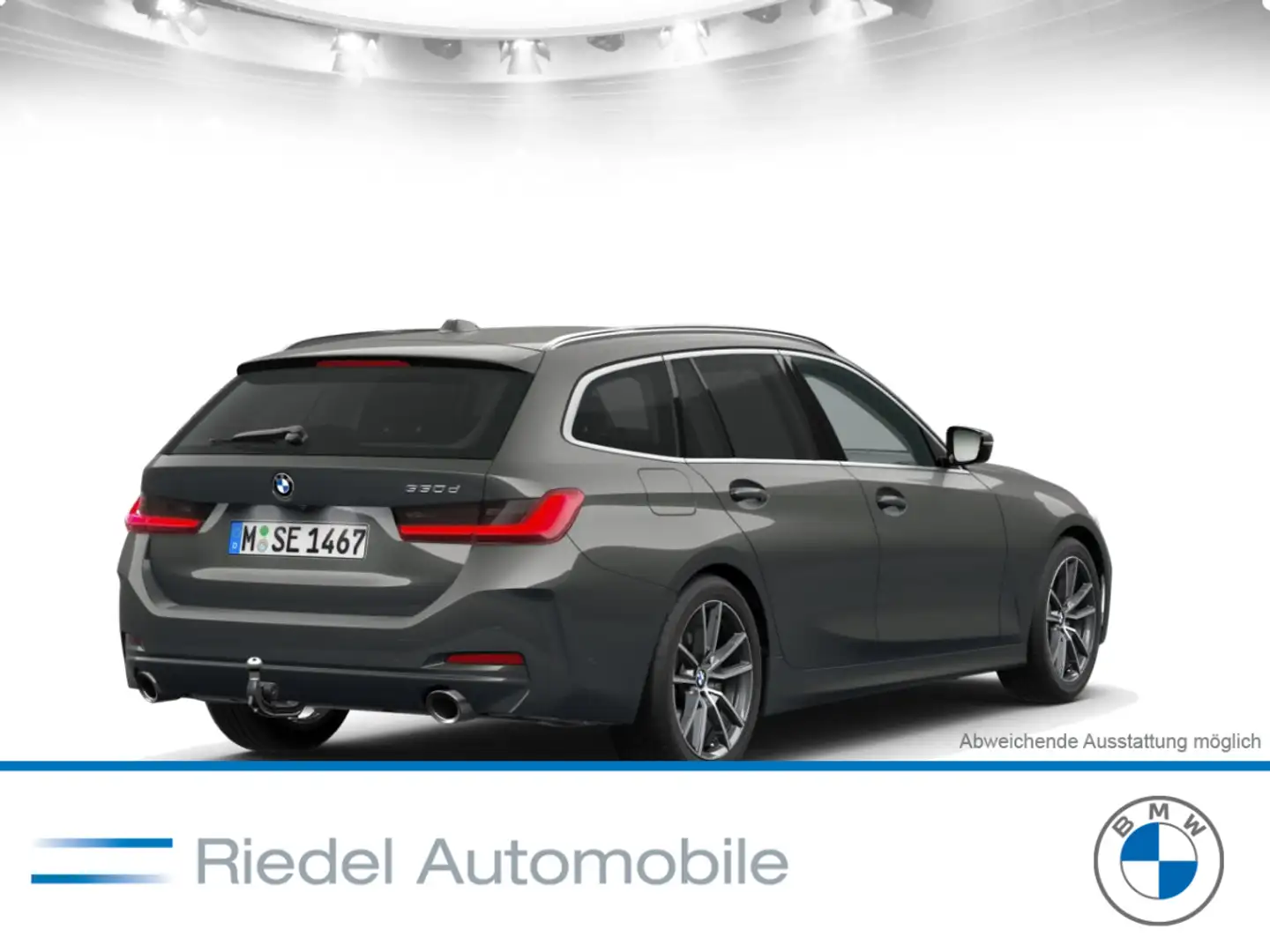 BMW 330 d Touring Pano Leder Head-Up Standhzg adapLED Grau - 2