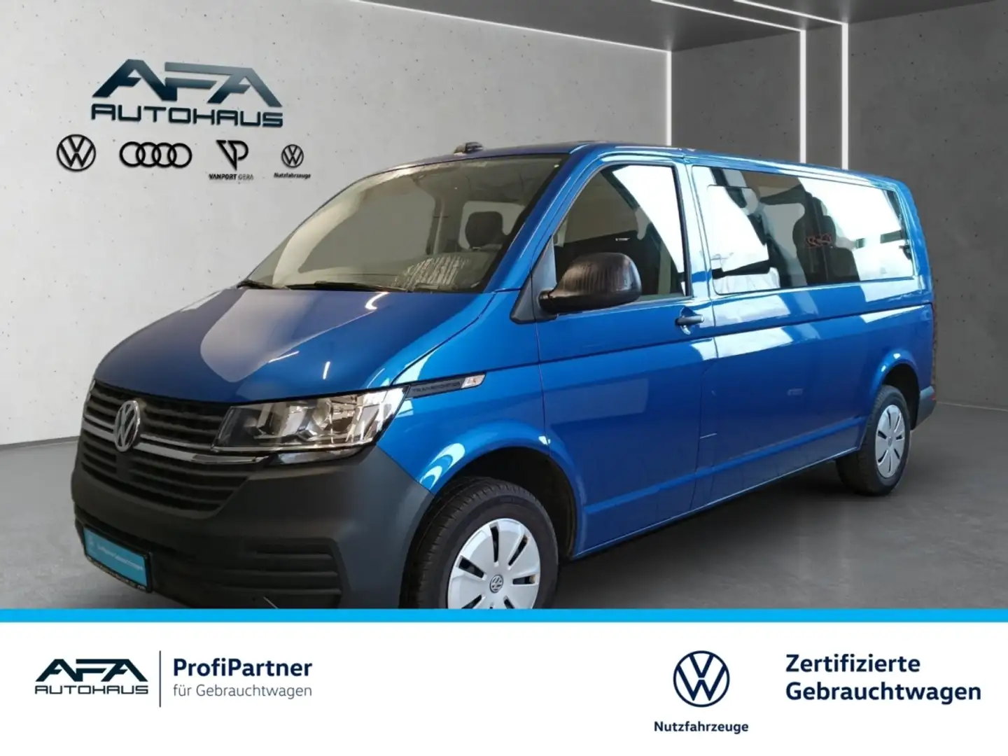 Volkswagen T6.1 Transporter Kombi langer Radstand Klima*Navi*AHK*PDC Blau - 1