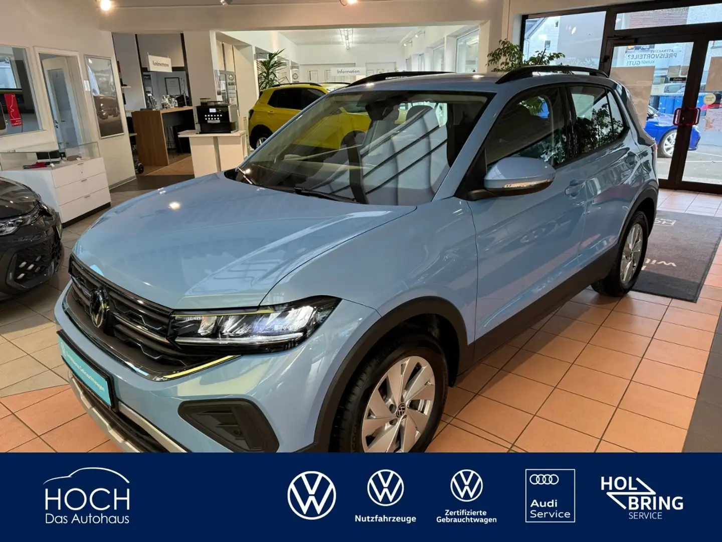 Volkswagen T-Cross 1.0 TSI Life neues Modell DSG+ACC+DAB+LED Blu/Azzurro - 1