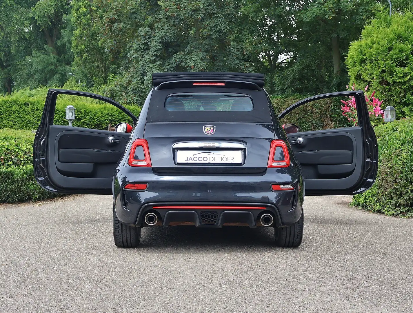 Abarth 595C 1.4T-Jet145pk Cabriolet nwe motor Zwart - 2