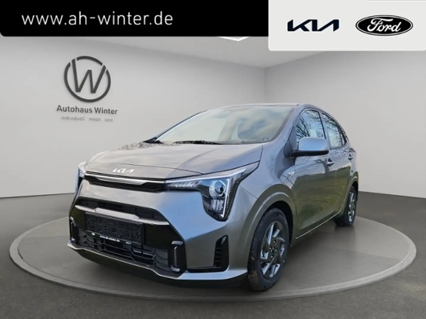 Kia Picanto 1,0 AMT Vision Navi Kamera Sitzhzg Klima Alu Grau - 1